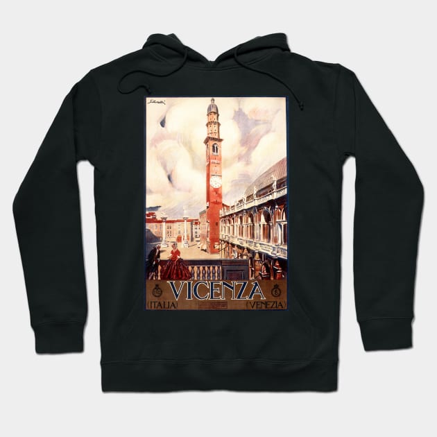 Basilica Palladiana VICENZA ITALIA Venice Vintage Italy Travel Hoodie by vintageposters